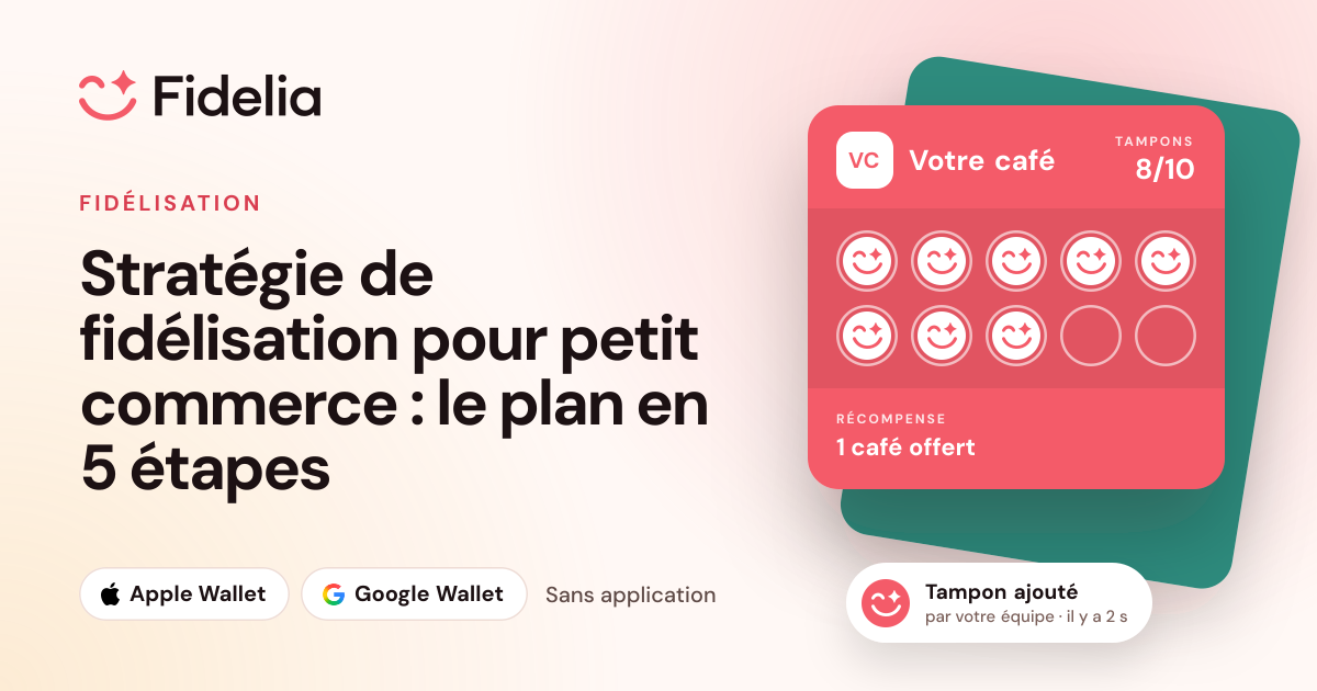 Illustration de l’article « Stratégie de fidélisation pour petit commerce : le plan en 5 étapes »